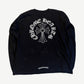 Chrome Hearts Black Neck Cross Logo Longsleeve