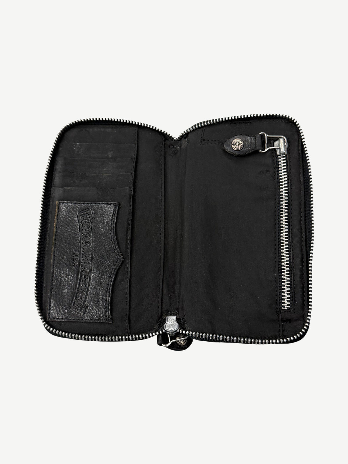 Chrome Hearts Black Nylon Dagger Print Mini Utility Bag
