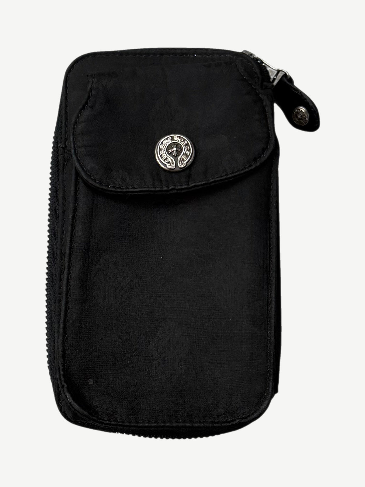 Chrome Hearts Black Nylon Dagger Print Mini Utility Bag