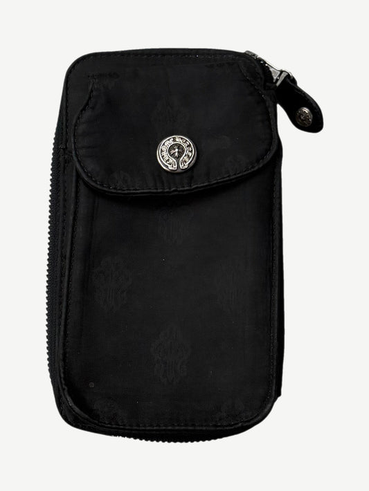 Chrome Hearts Black Nylon Dagger Print Mini Utility Bag