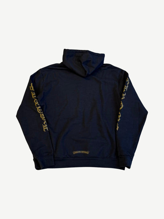 Chrome Hearts Black Olive Vertical Logo Hoodie