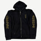 Chrome Hearts Black Olive Vertical Logo Zipup