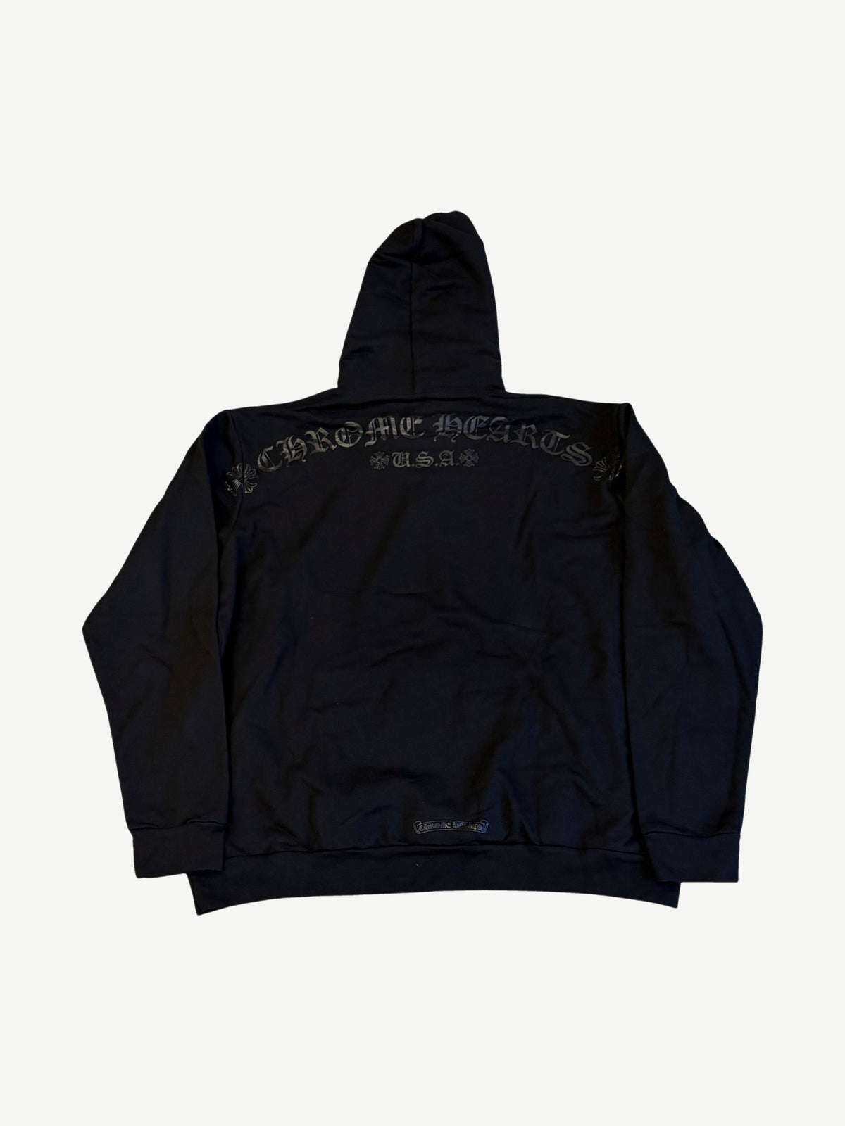 Chrome Hearts Black Online Pullover Horseshoe Floral Hoodie