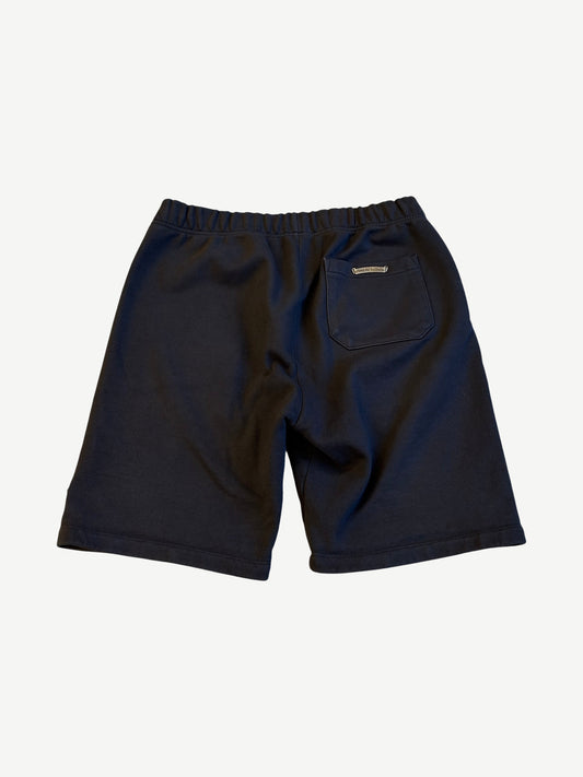 Chrome Hearts Black Paper Jam Triple Cross Leather Patch Shorts