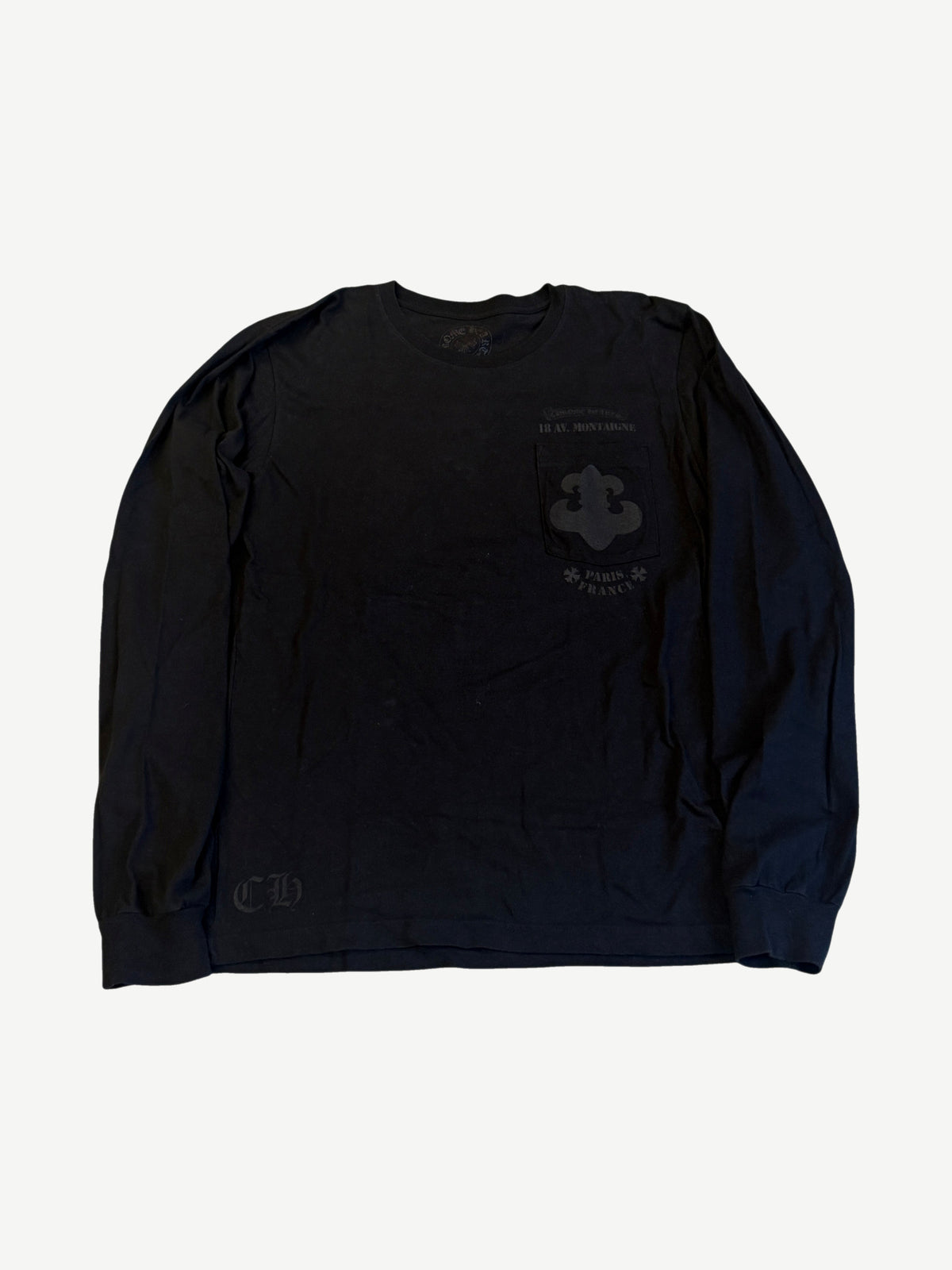 Chrome Hearts Black Paris Exclusive Fleur Longsleeve
