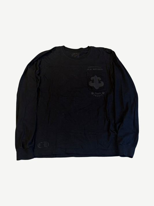 Chrome Hearts Black Paris Exclusive Fleur Longsleeve