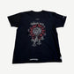 Chrome Hearts Black Red Horseshoe Cemetery Cross Tee