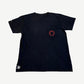 Chrome Hearts Black Red Horseshoe Cemetery Cross Tee