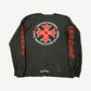 Chrome Hearts Black Red Made In Hollywood Cross Longsleeve
