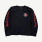 Chrome Hearts Black Red Made In Hollywood Cross Longsleeve