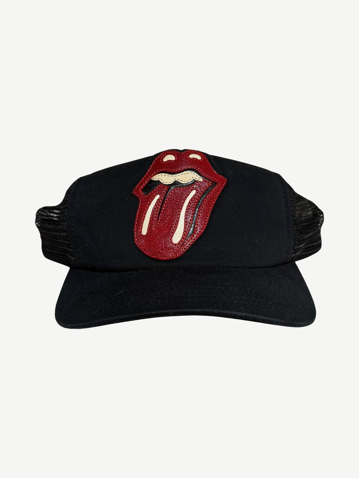 Chrome Hearts Black Red Rolling Stones Trucker Hat