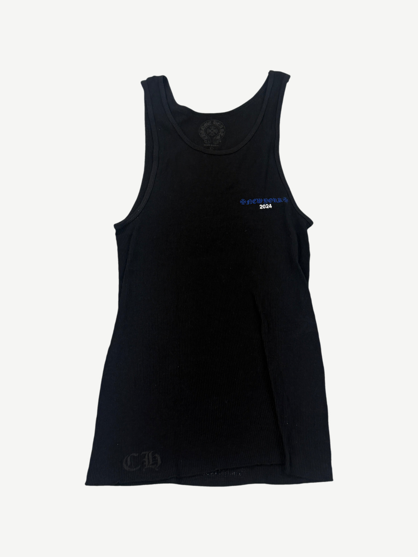 Chrome Hearts Black Rolling Stones New York 2024 Exclusive Tank Top
