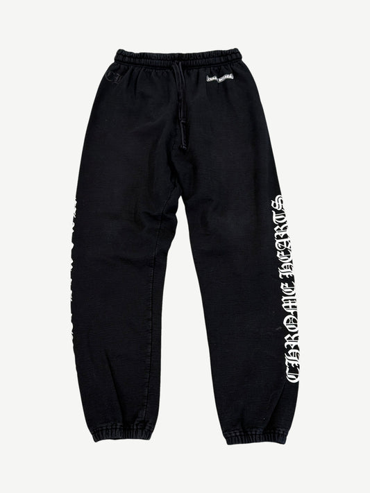 Chrome Hearts Black Scroll Logo Sweatpants