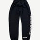 Chrome Hearts Black Scroll Logo Sweatpants