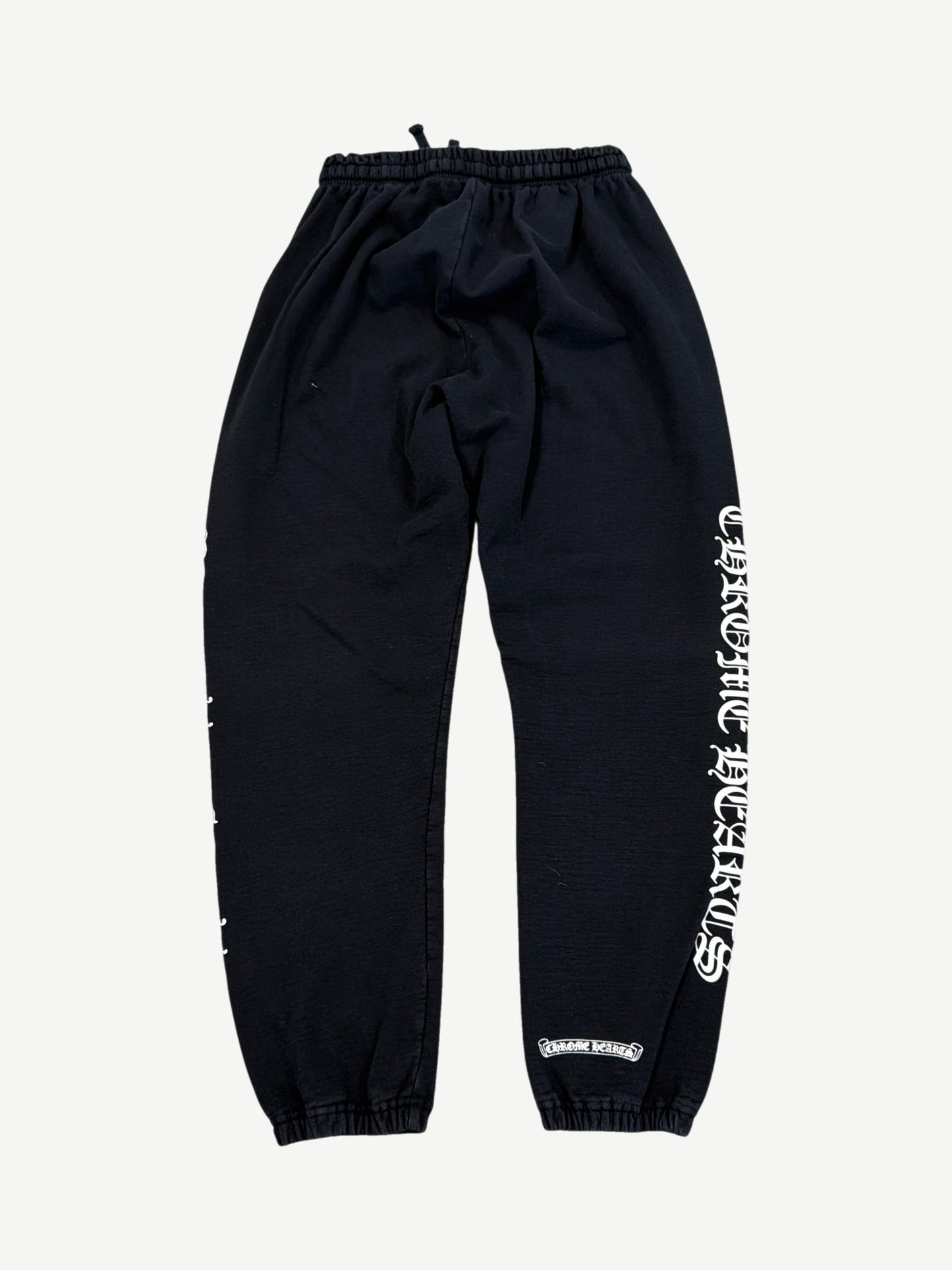 Chrome Hearts Black Scroll Logo Sweatpants