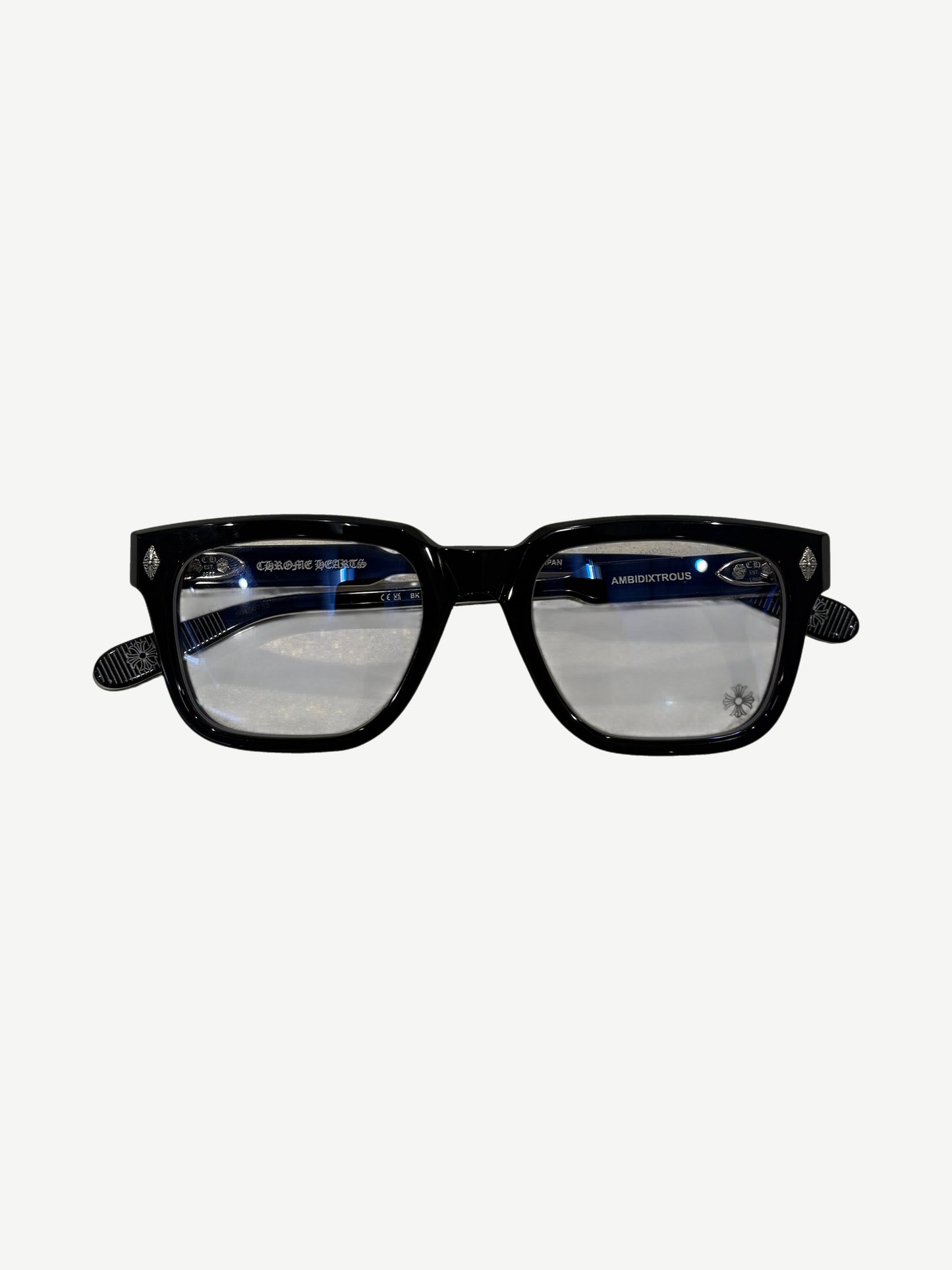 Chrome Hearts Black Silver Ambidixtrous Glasses
