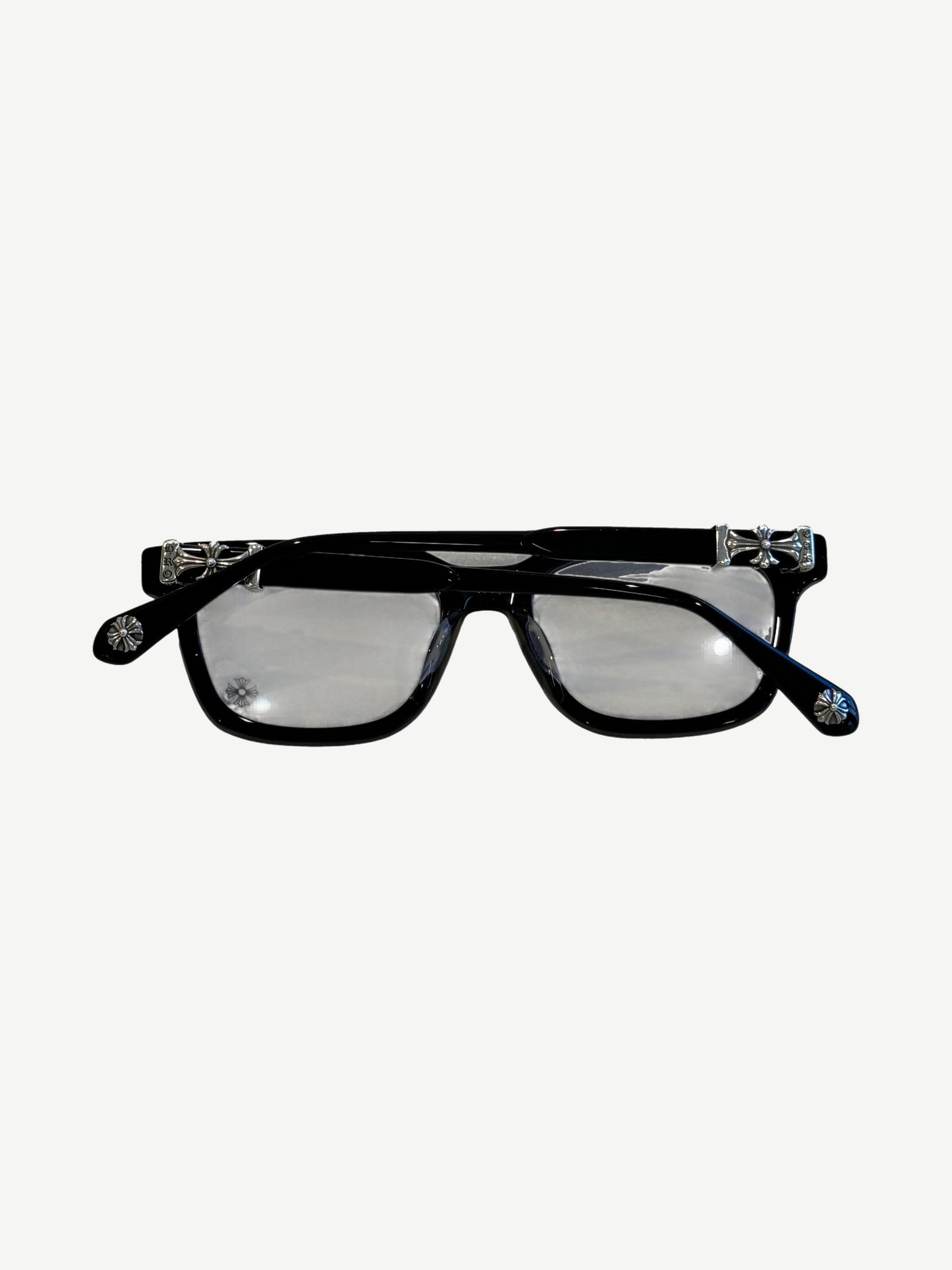 Chrome Hearts Black Silver Cox Ucker Frames