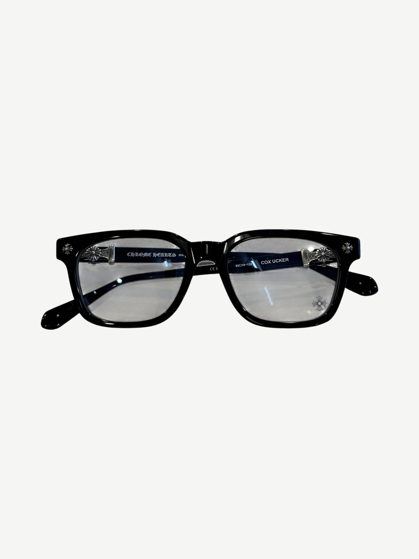 Chrome Hearts Black Silver Cox Ucker Frames