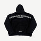 Chrome Hearts Black T-Bar Back Logo Thermal Zipup