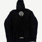 Chrome Hearts Black T-Bar Logo Floral Sleeve Zipup
