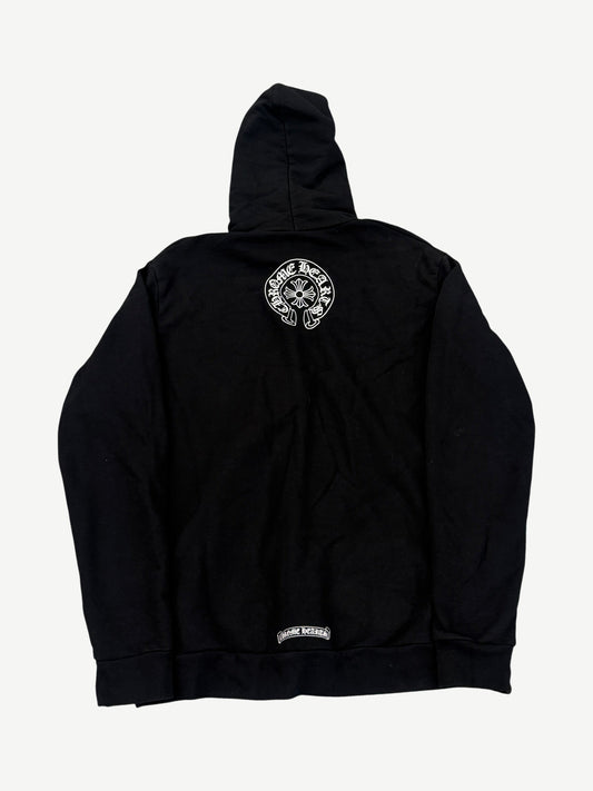 Chrome Hearts Black T-Bar Logo Floral Sleeve Zipup