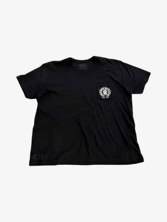 Chrome Hearts Black USA Flag Dagger Tee