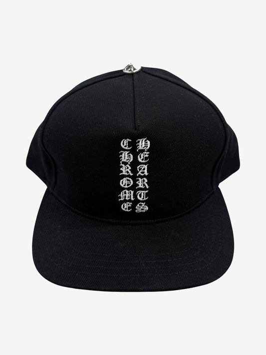 Chrome Hearts Black Vertical Logo Hat