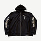 Chrome Hearts Black White Vertical Logo Thermal Zipup