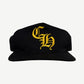 Chrome Hearts Black Yellow CH Baseball Hat