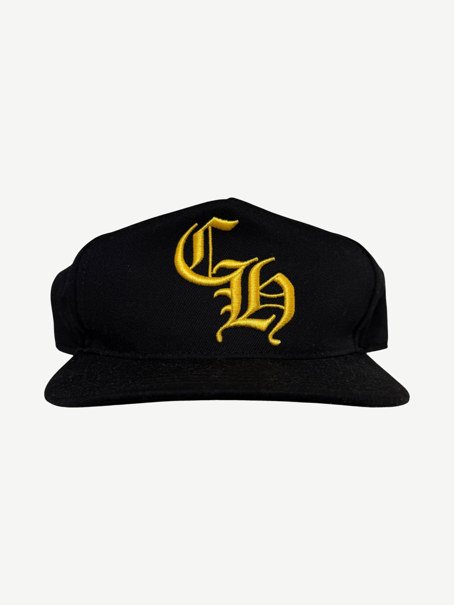 Chrome Hearts Black Yellow CH Baseball Hat