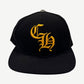 Chrome Hearts Black Yellow CH Baseball Hat