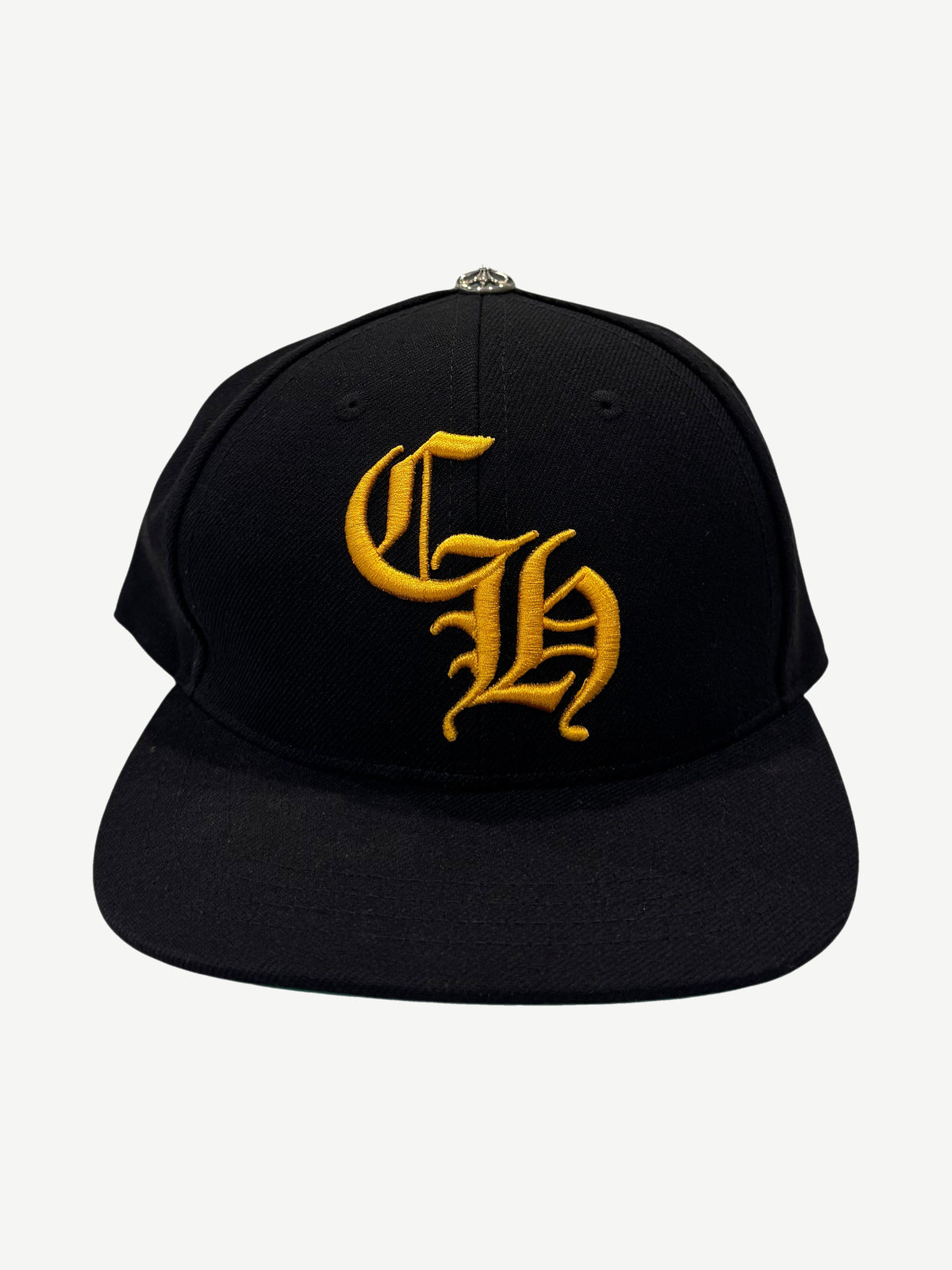 Chrome Hearts Black Yellow CH Baseball Hat