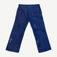 Chrome Hearts Blue French Work Cross Patch Pants