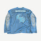 Chrome Hearts Blue Longsleeve Floral Mesh Jersey