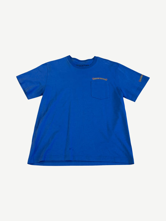 Chrome Hearts Blue Scroll Logo Tee
