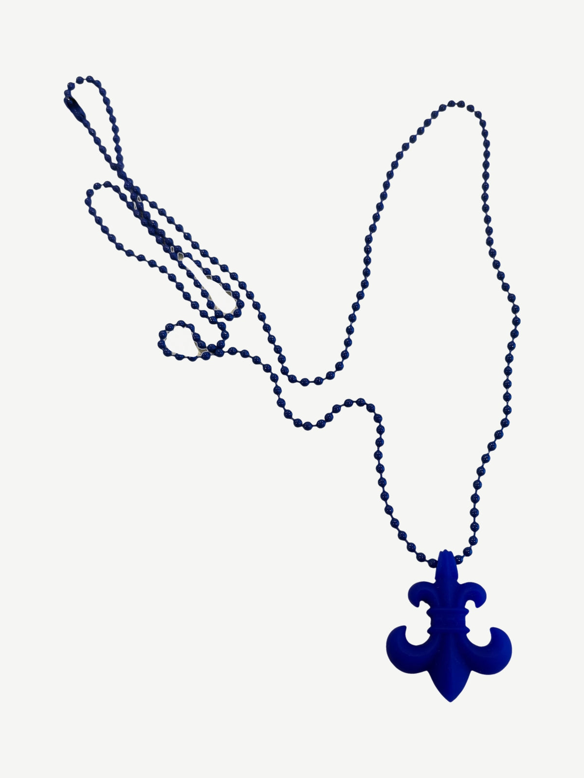Chrome Hearts Blue Silicone Fleur Necklace
