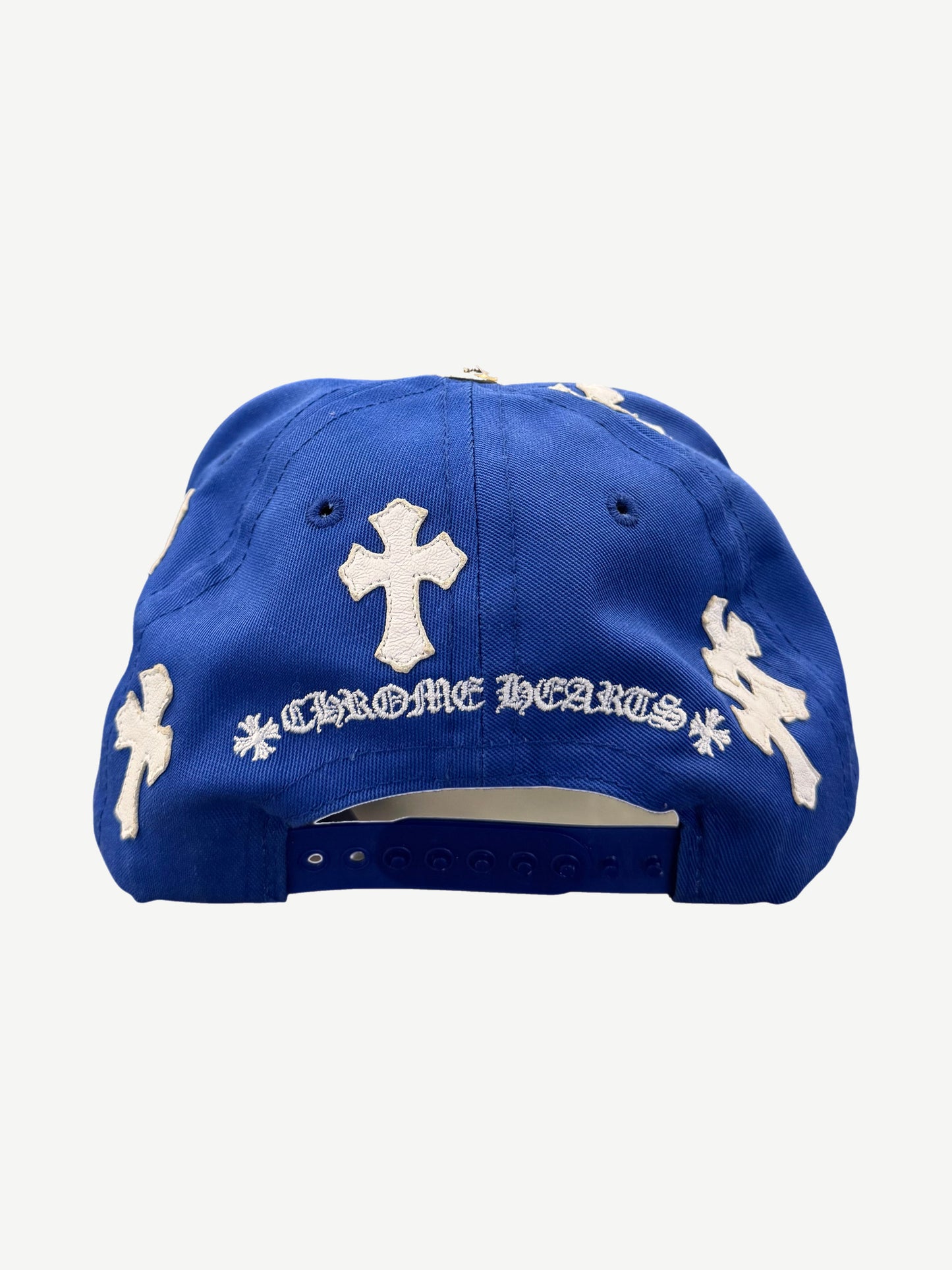 Chrome Hearts Blue White Cross Patch CH Baseball Hat