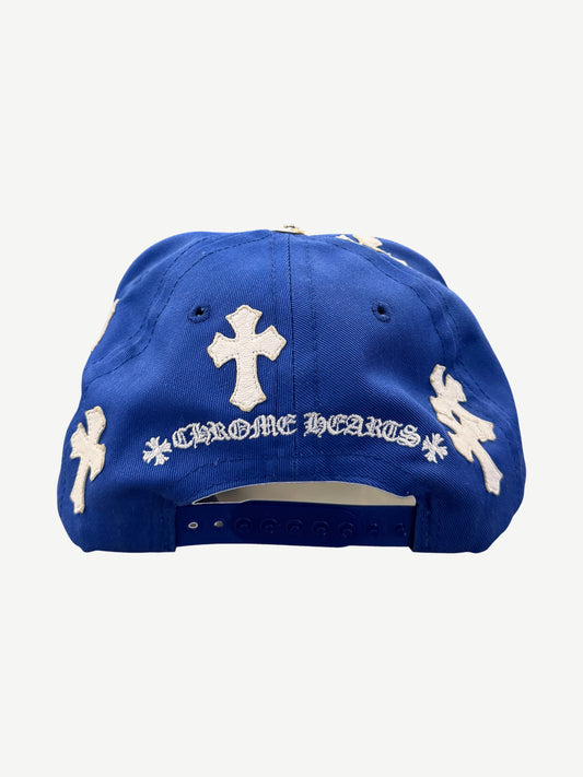 Chrome Hearts Blue White Cross Patch CH Baseball Hat