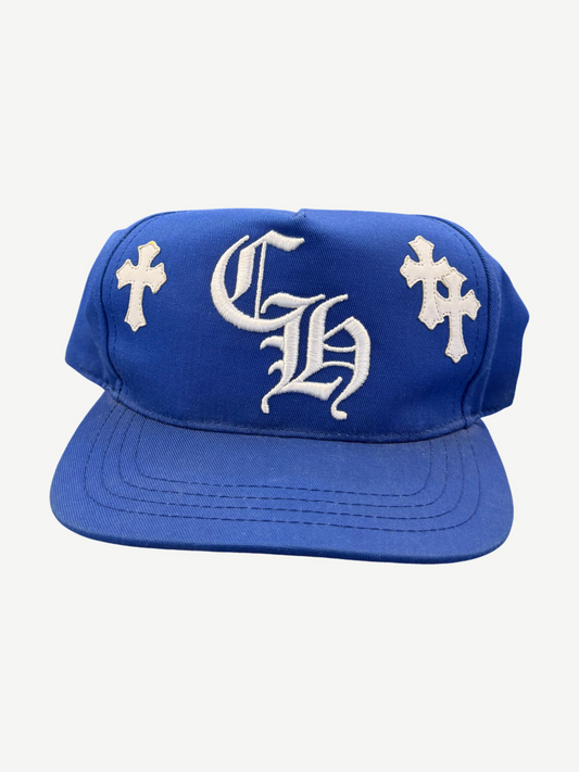 Chrome Hearts Blue White Cross Patch CH Baseball Hat