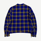 Chrome Hearts Blue Y Not Easy Riders Masai Check Halfzip Jacket