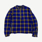 Chrome Hearts Blue Y Not Easy Riders Masai Check Halfzip Jacket