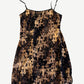Chrome Hearts Brown Allover Cross Print Mesh Mini Dress