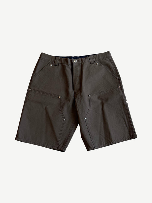 Chrome Hearts Brown Flooded Patch Double Knee Carpenter Shorts