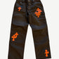 Chrome Hearts Brown Orange Cross Patch Carpenter Pants
