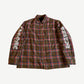 Chrome Hearts Brown Quilted Padded Flannel Shirt