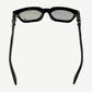 Chrome Hearts Vagillionaire glasses back view showing brown temples and silver engraved cross hinge hardware