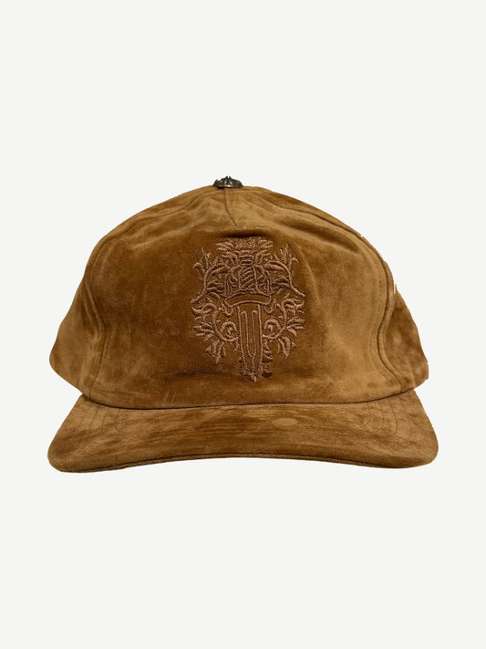 Chrome Hearts Brown Suede Dagger Hat