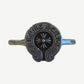 Chrome Hearts sterling silver Bubblegum horseshoe signet ring with engraved CH lettering and cross at center.