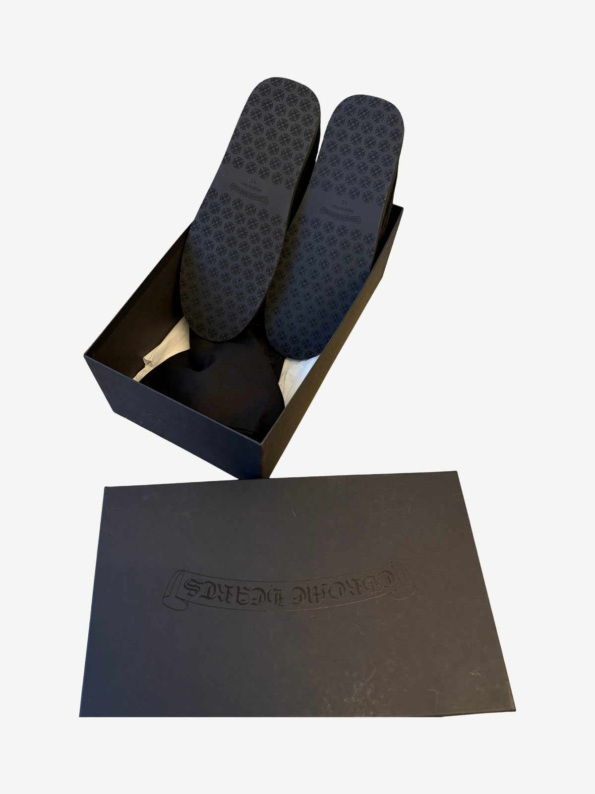 Chrome Hearts Corduroy Cross Patch House Slippers
