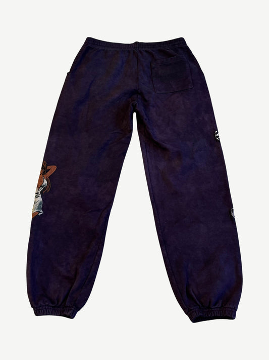 Chrome Hearts Deadly Doll Purple Dyed Sweatpants